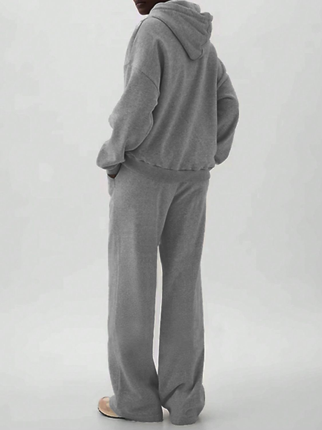 Devine Pocketed Long Sleeve Hoodie and Pants Set