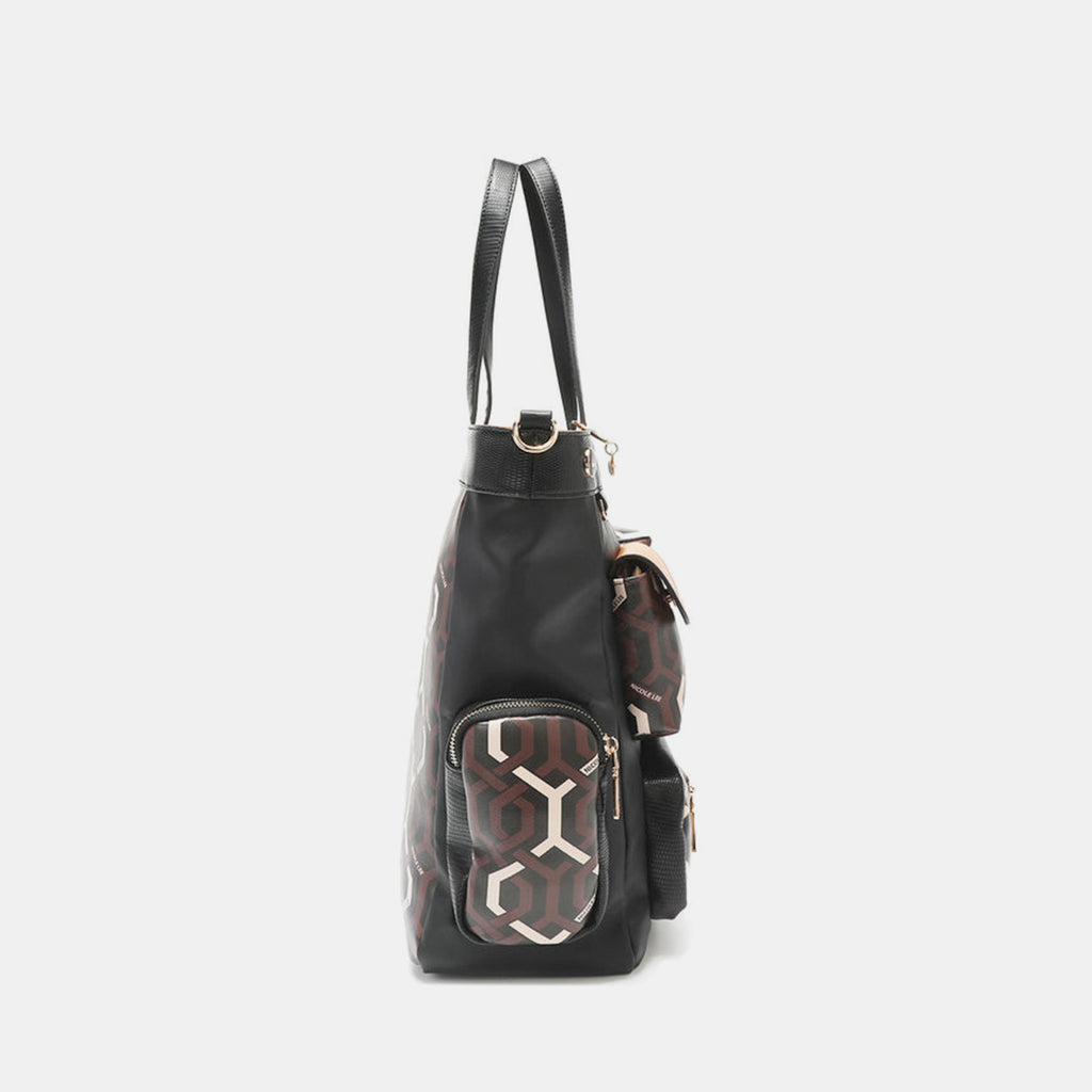 Nicole Lee USA Geometric Pattern Tote Bag - S. M. & Co. -