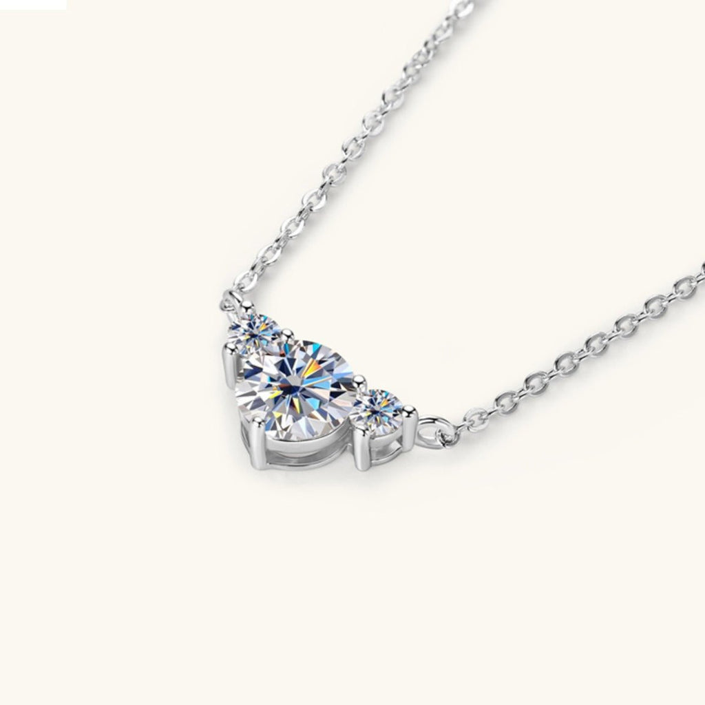 1.2 Carat Moissanite 925 Sterling Silver Necklace - S. M. & Co.