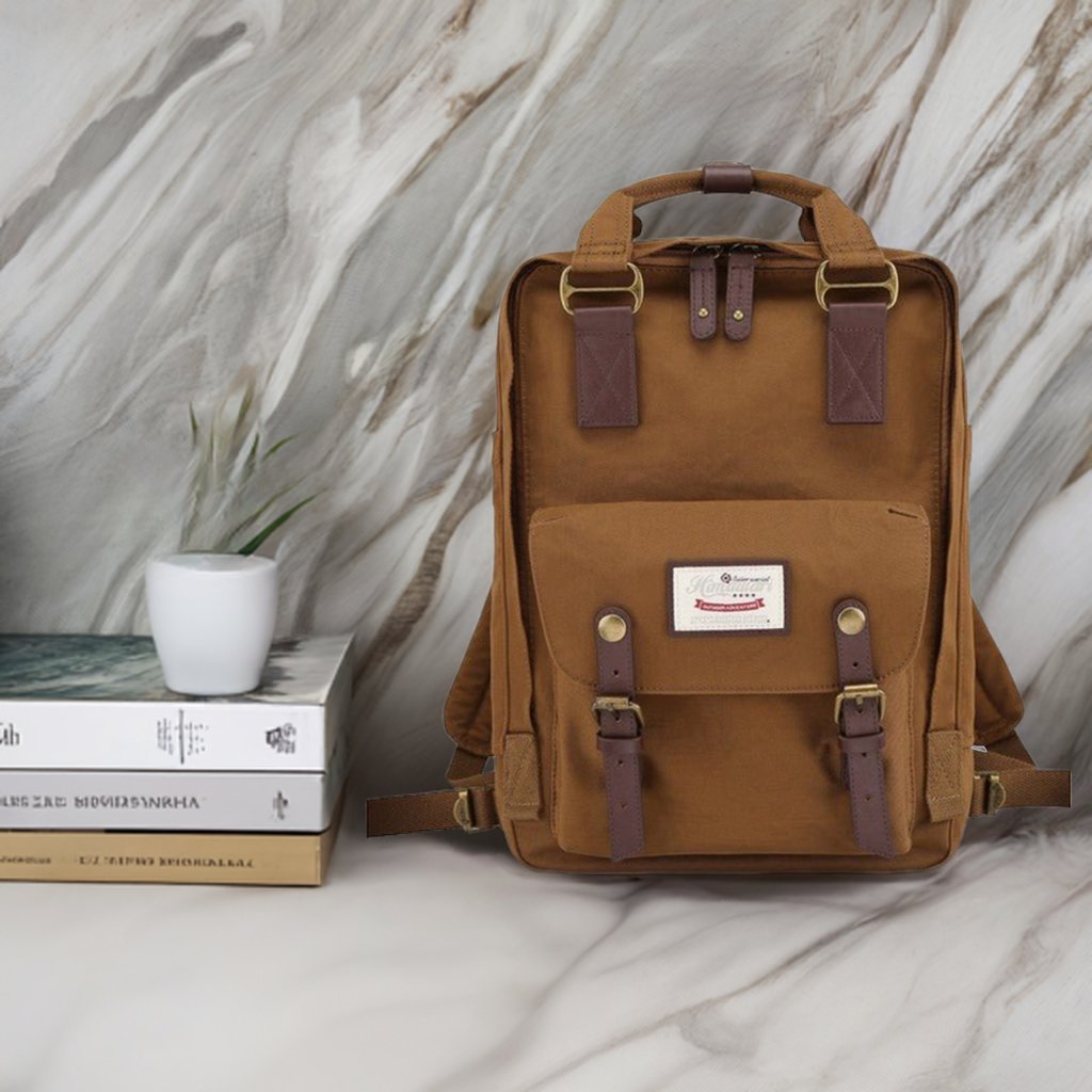 14.9 VINTAGE WATERPROOF BACKPACK-SOLID - S. M. & Co. Backpack