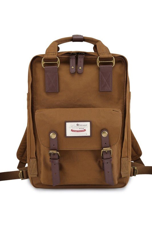 14.9 VINTAGE WATERPROOF BACKPACK-SOLID - S. M. & Co. Backpack