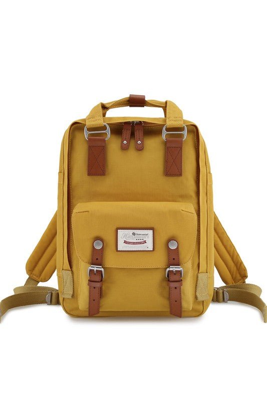 14.9 VINTAGE WATERPROOF BACKPACK-SOLID - S. M. & Co. Backpack