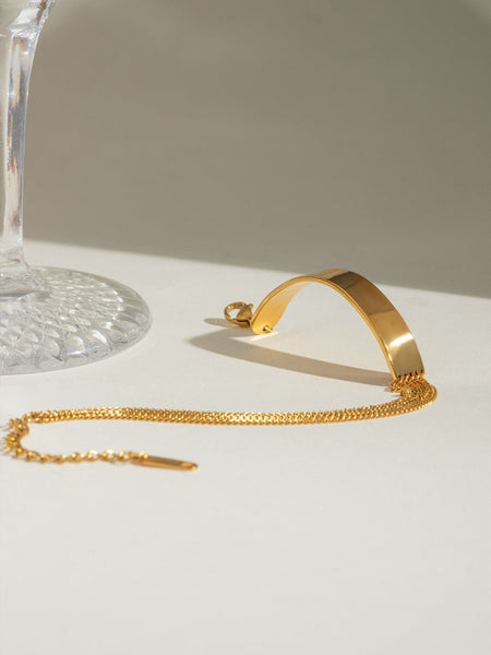 18K Gold - Plated Stainless Steel Bracelet - S. M. & Co.