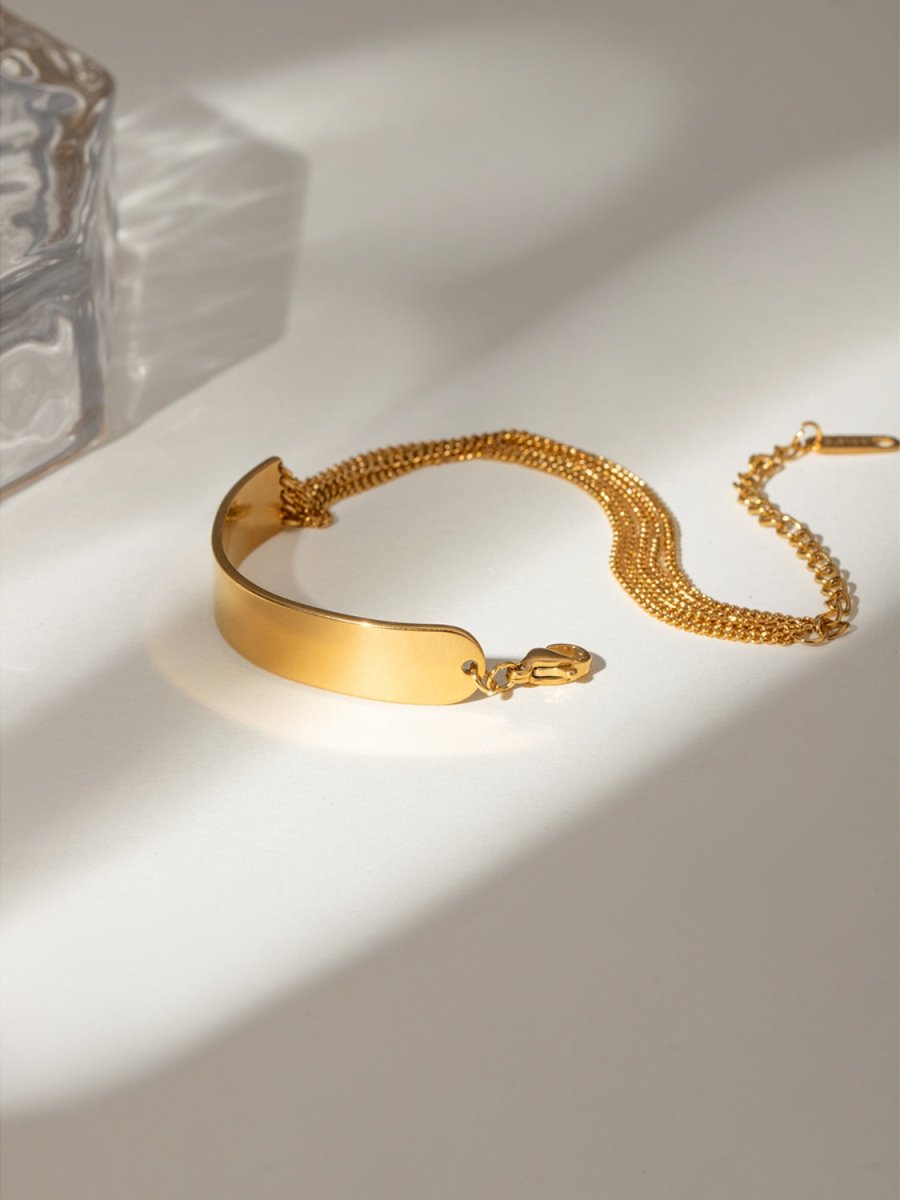 18K Gold - Plated Stainless Steel Bracelet - S. M. & Co.