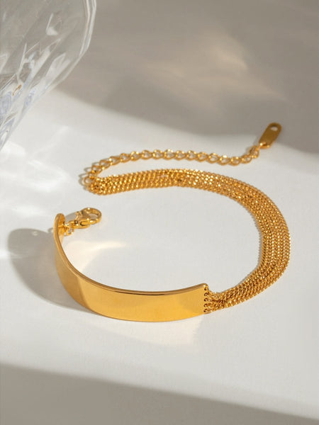 18K Gold - Plated Stainless Steel Bracelet - S. M. & Co.