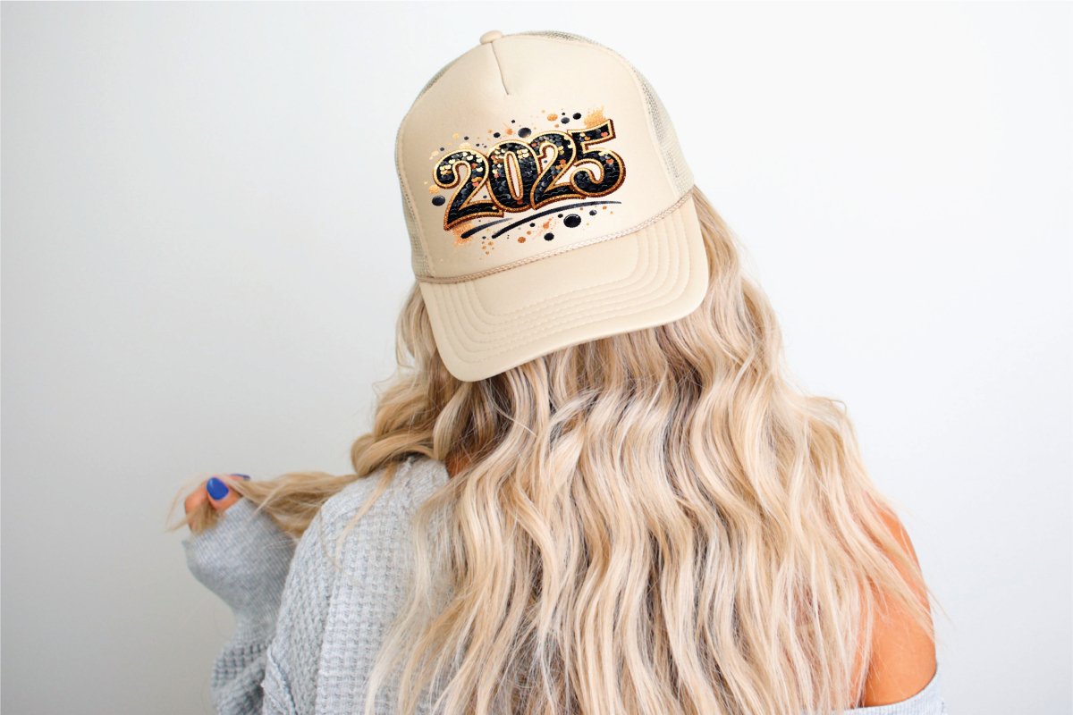 2025 DTF Printed Khaki Trucker Hat - S. M. & Co.