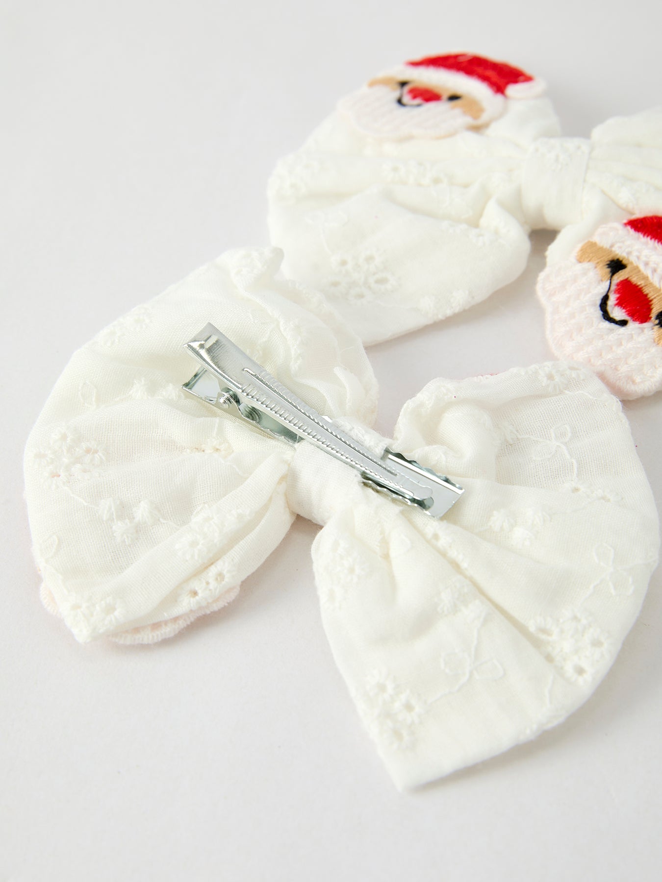 Winter Christmas Santa Hair Clips 2 Pack