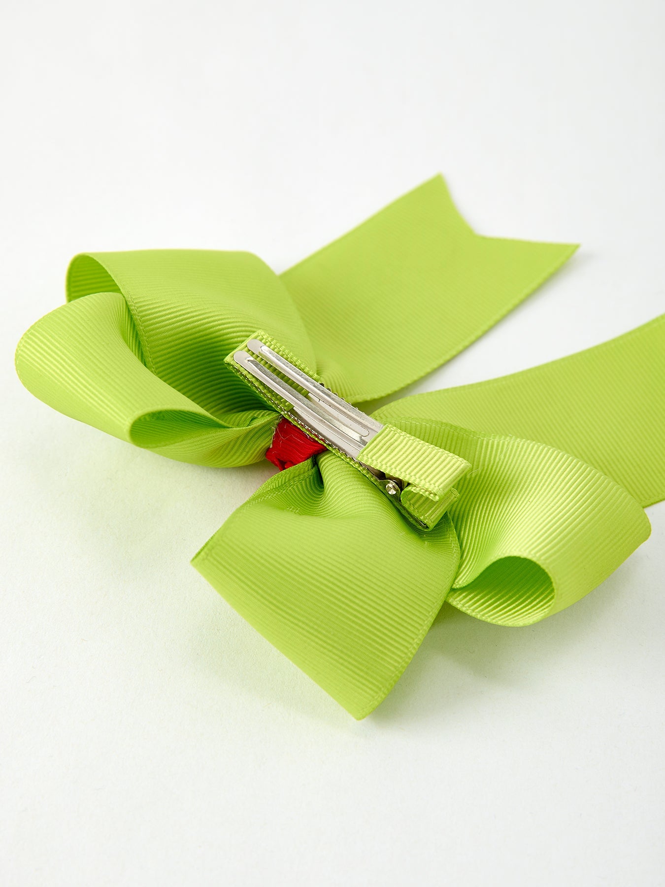 Christmas Green Bow 4.7inch Hairpin