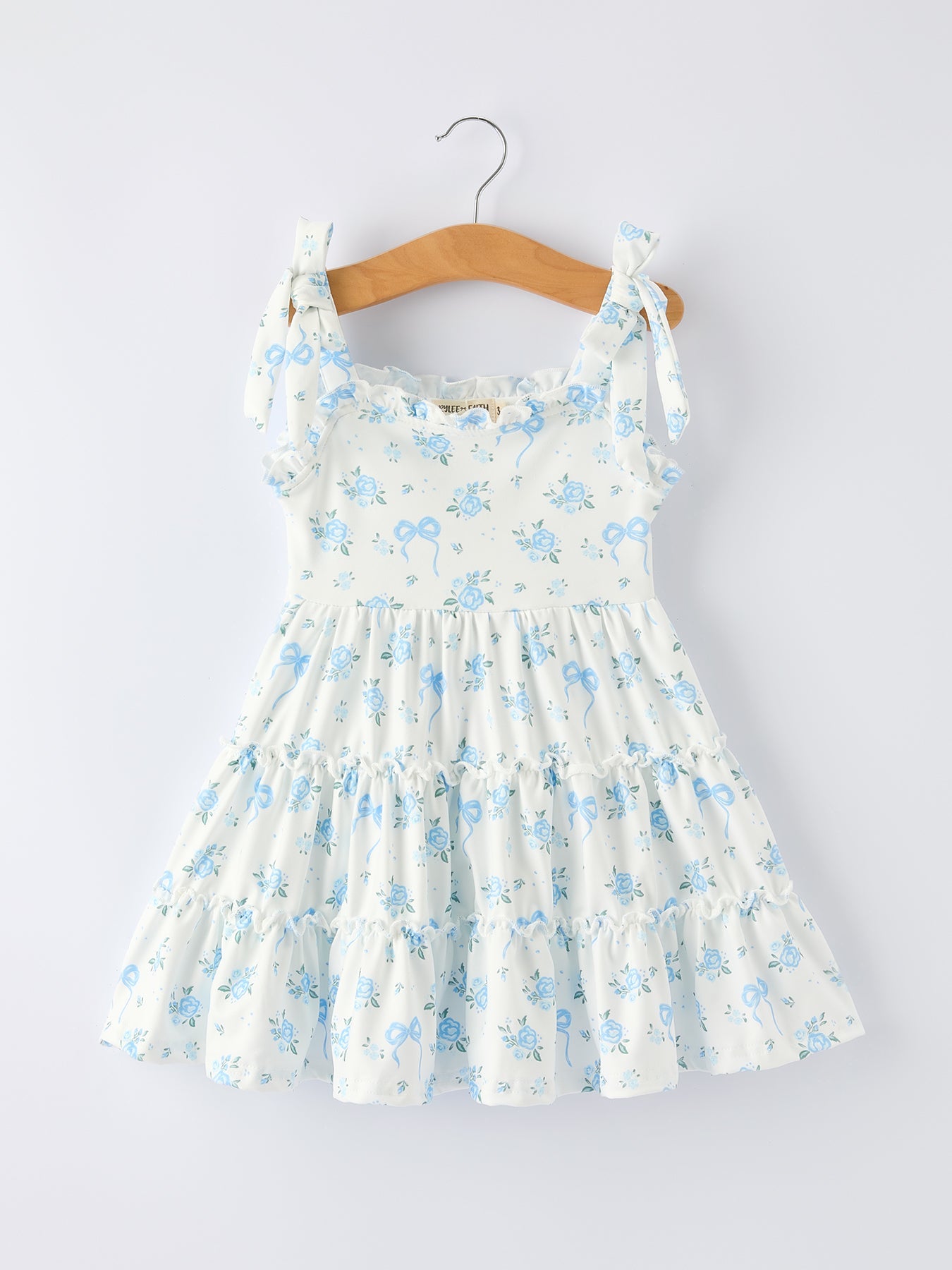 Spring Floral Girls Strap Dress
