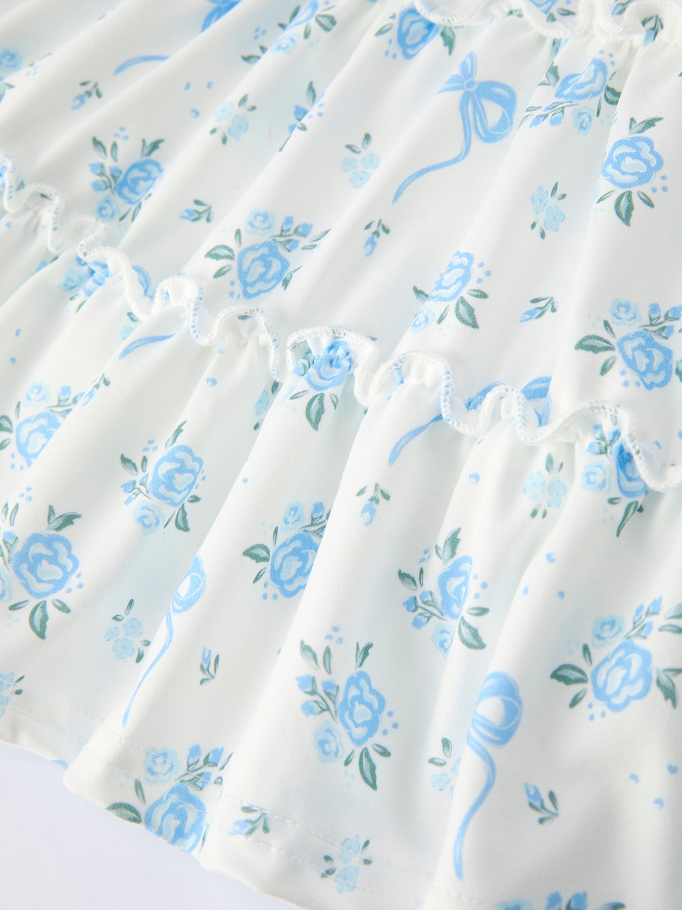 Spring Floral Girls Strap Dress