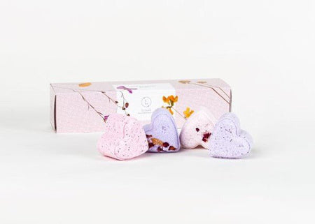 5 heart shaped Shower Steamers Gift Set - S. M. & Co.