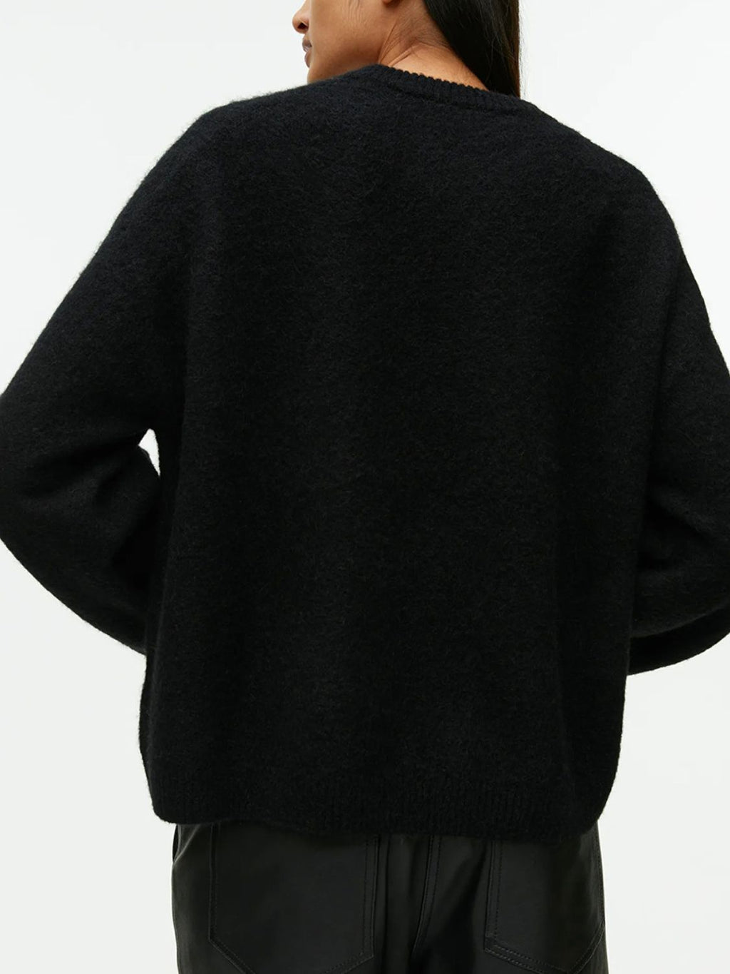 Round Neck Drop Shoulder Sweater