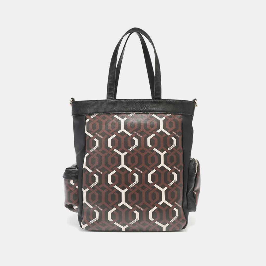 Nicole Lee USA Geometric Pattern Tote Bag - S. M. & Co. -