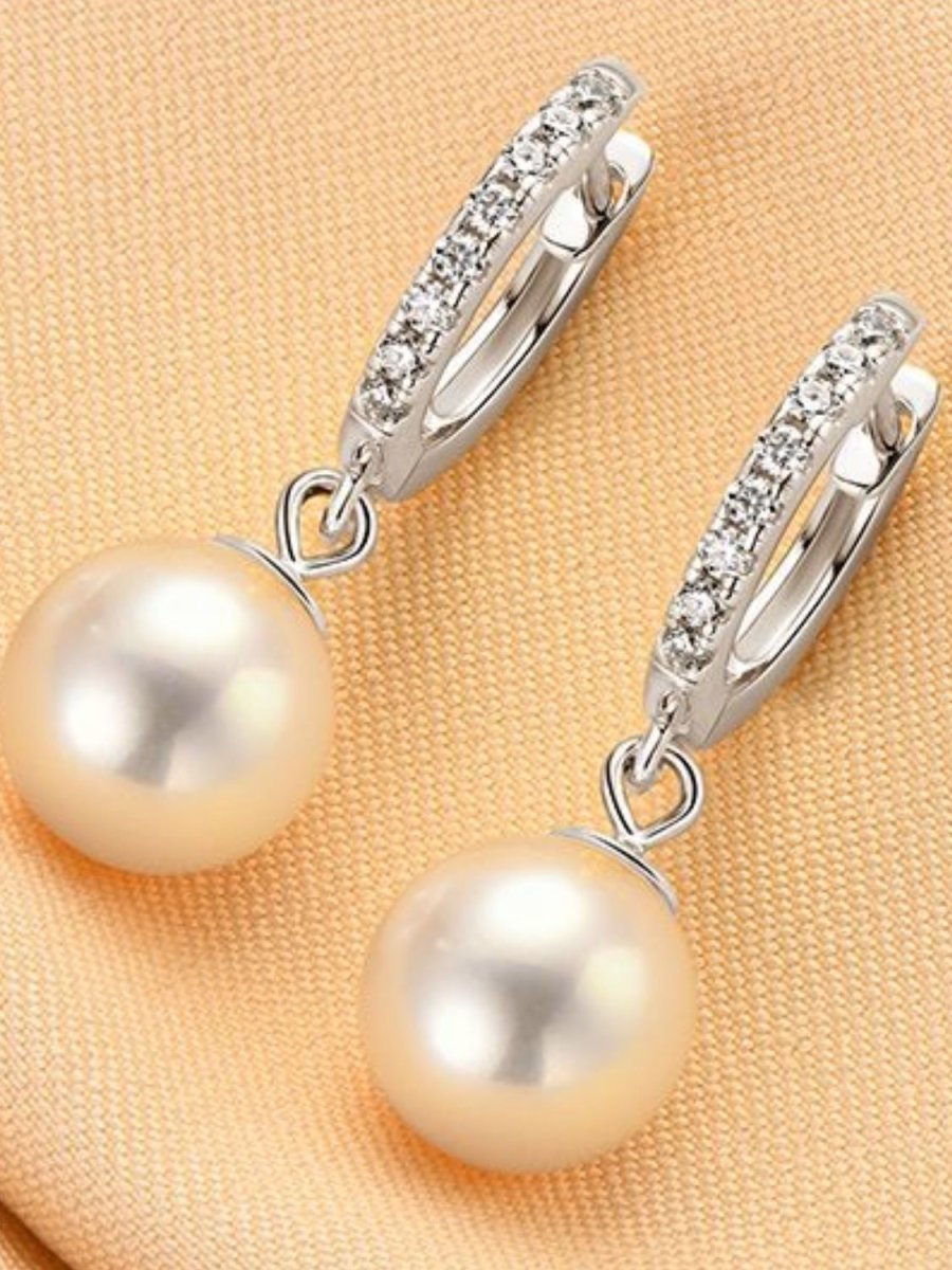 925 Sterling Silver Freshwater Pearl Earrings - S. M. & Co.