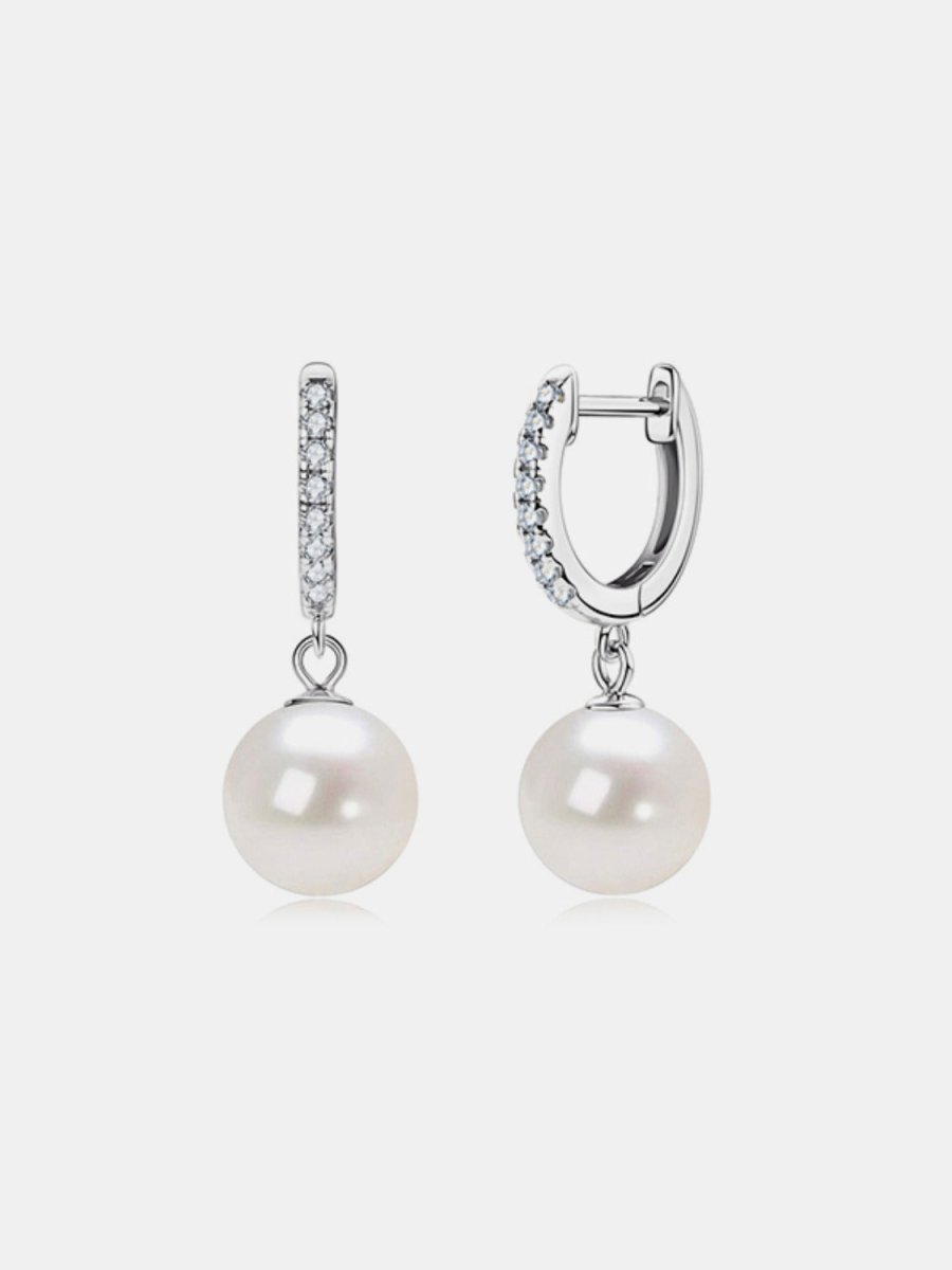 925 Sterling Silver Freshwater Pearl Earrings - S. M. & Co.