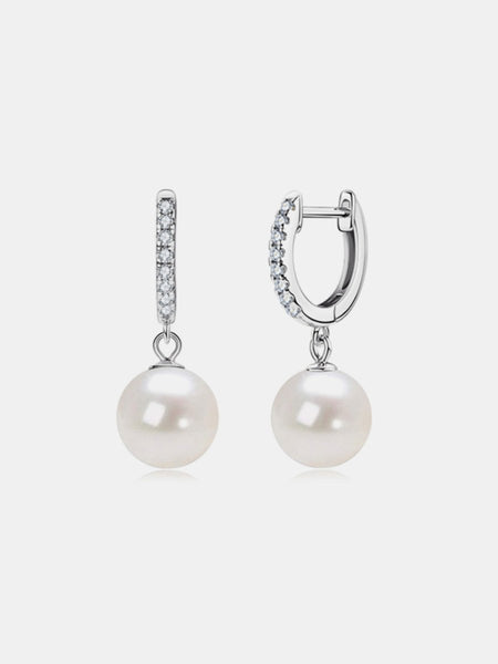 925 Sterling Silver Freshwater Pearl Earrings - S. M. & Co.