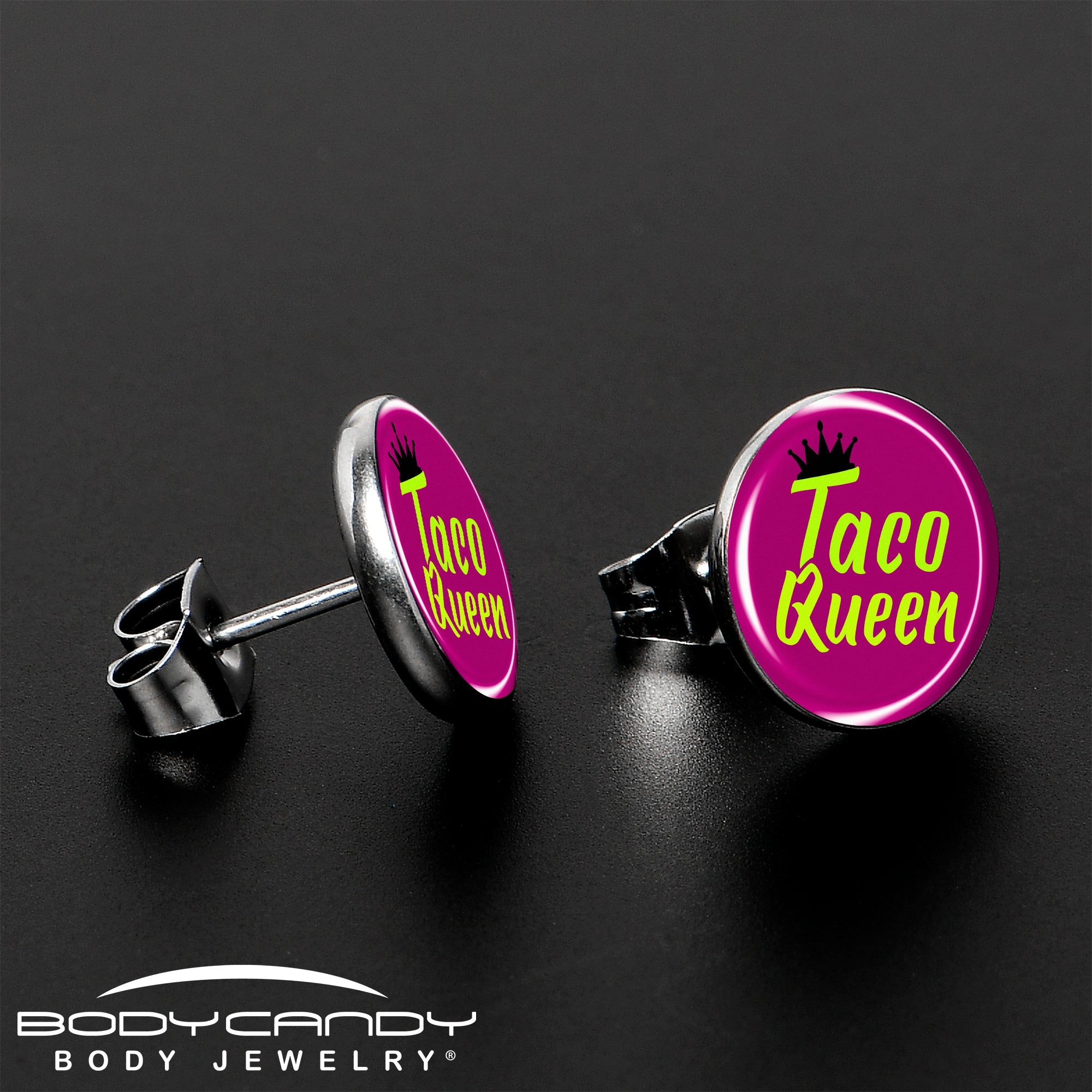 Taco Queen Stud Earrings by Onyx O