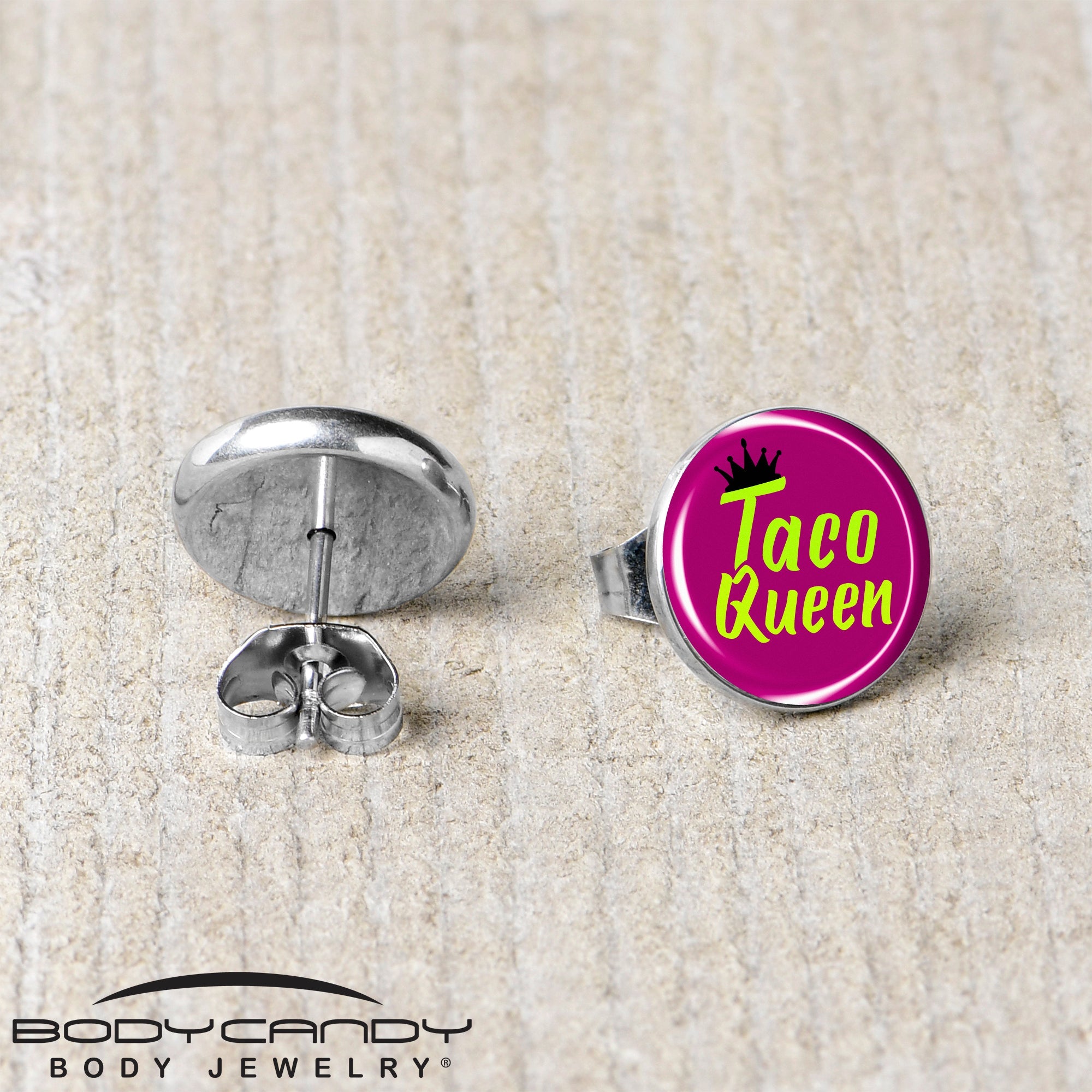 Taco Queen Stud Earrings by Onyx O