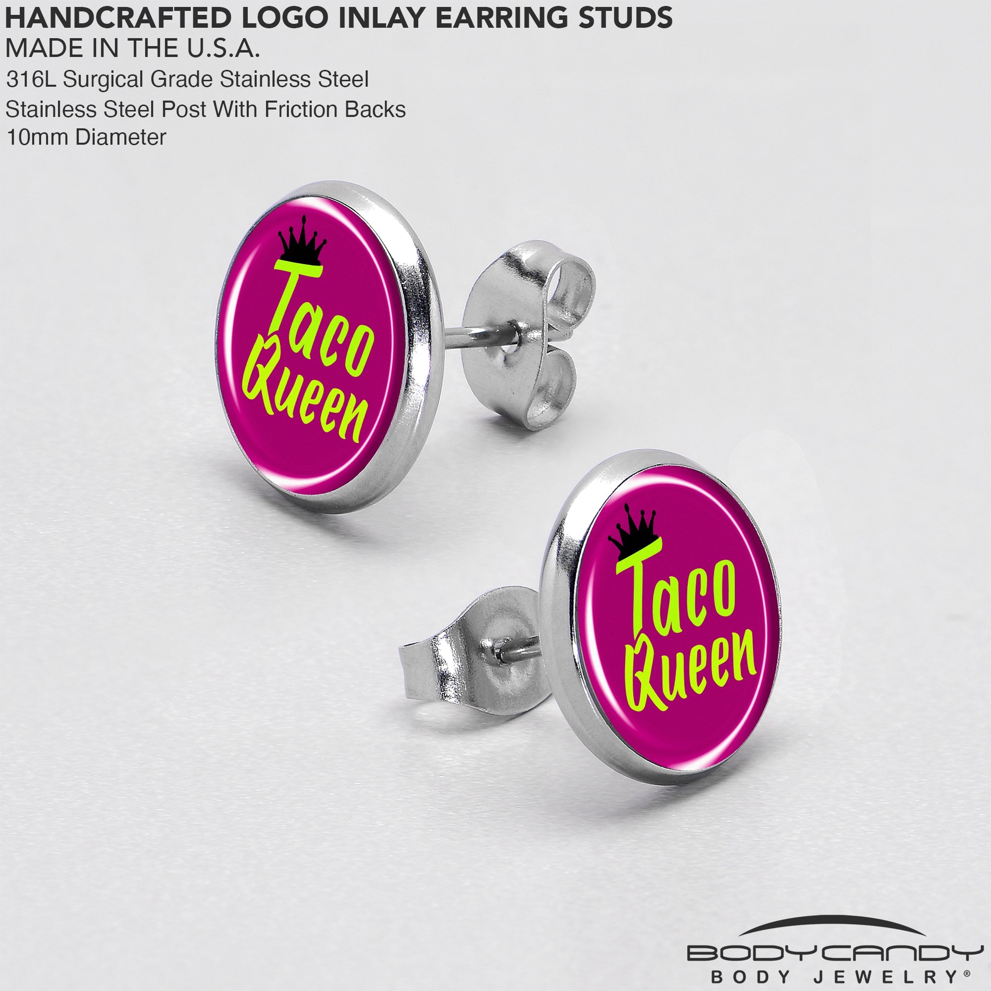 Taco Queen Stud Earrings by Onyx O