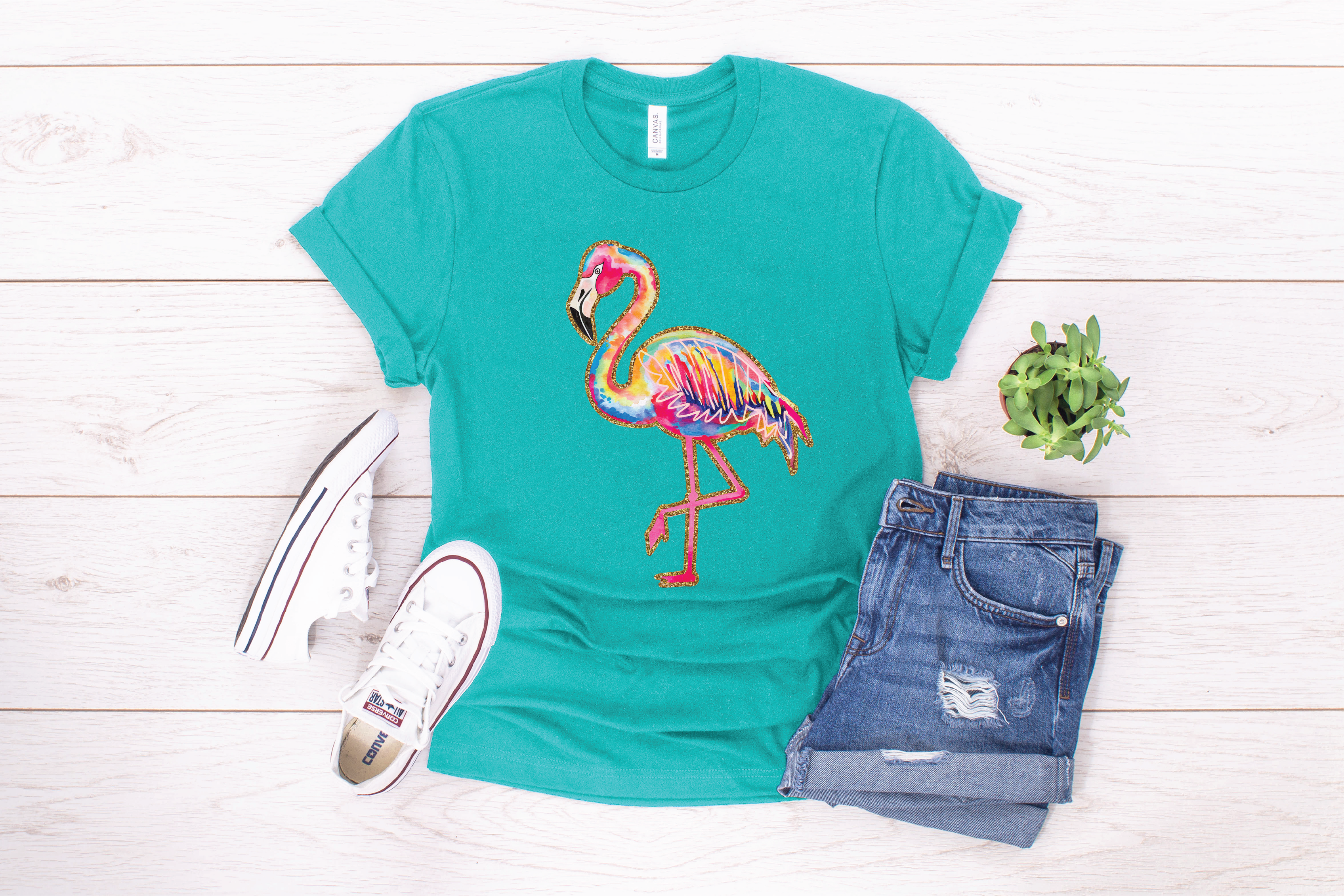 Summer Flamingo Graphic Tee