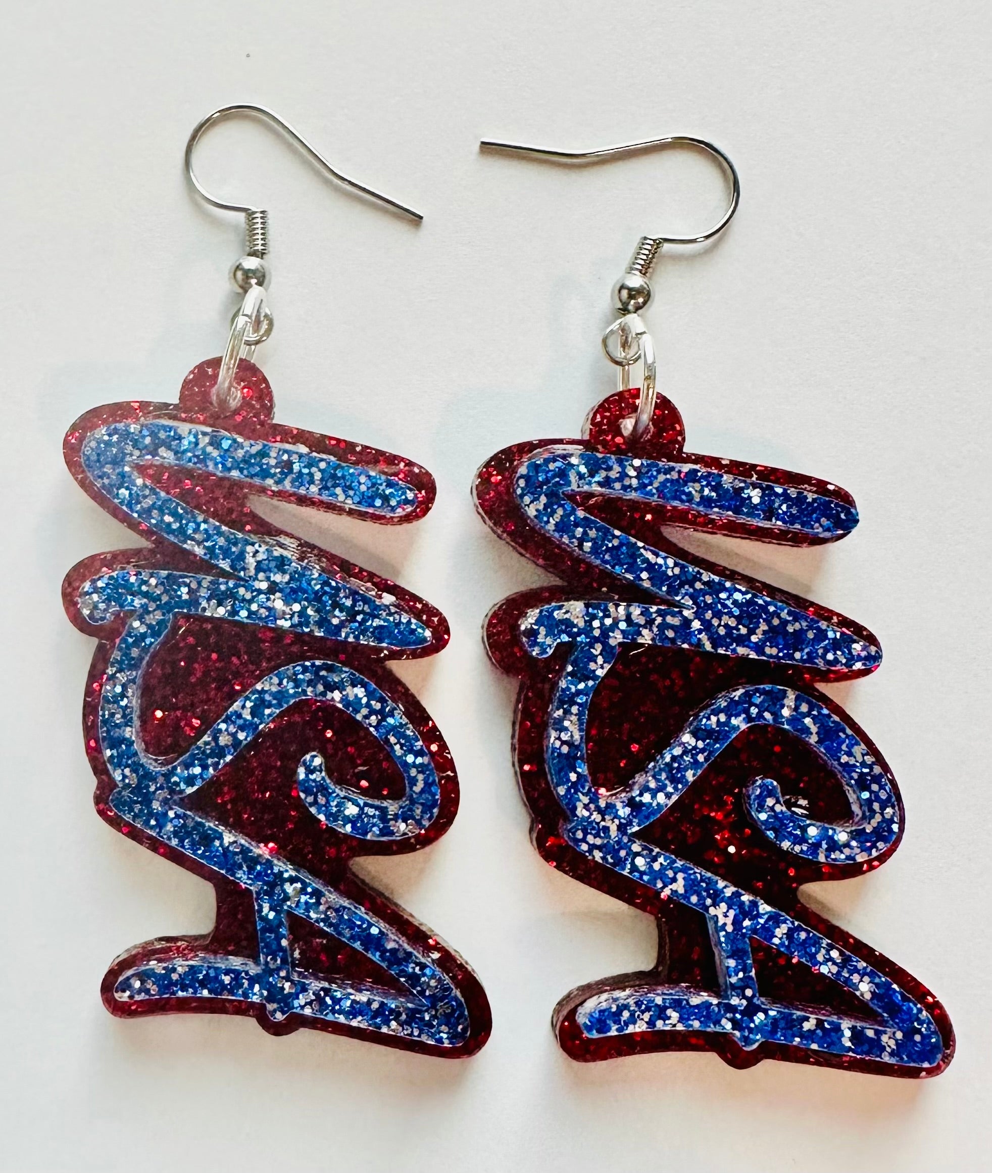 Glitter USA Earrings - S. M. & Co.