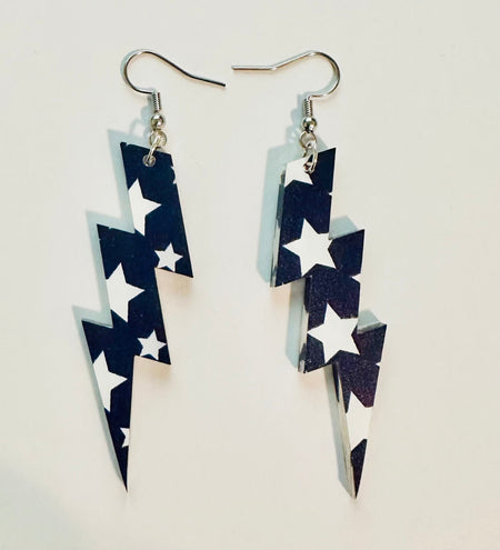 Blue Star Bolts - S. M. & Co. Earrings