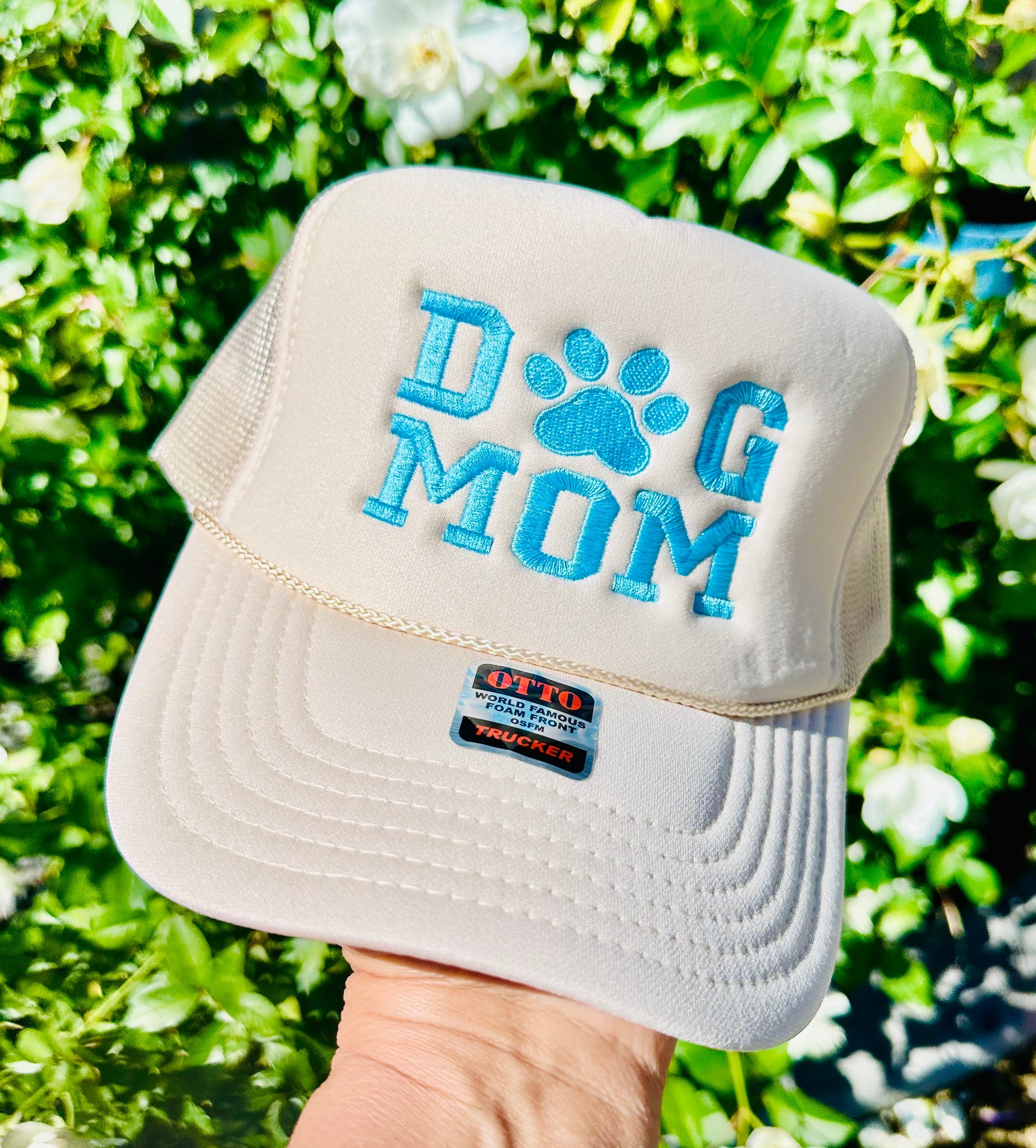 Dog Mom Embroidered Trucker Hat - S. M. & Co. Shirts & Tops