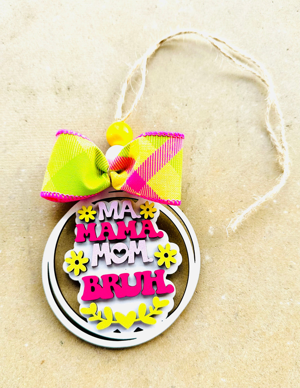 Mama Bruh Bag Tag/Car Charm