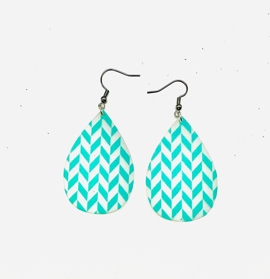 Acrylic Chevron Teardrops - S. M. & Co. Earrings