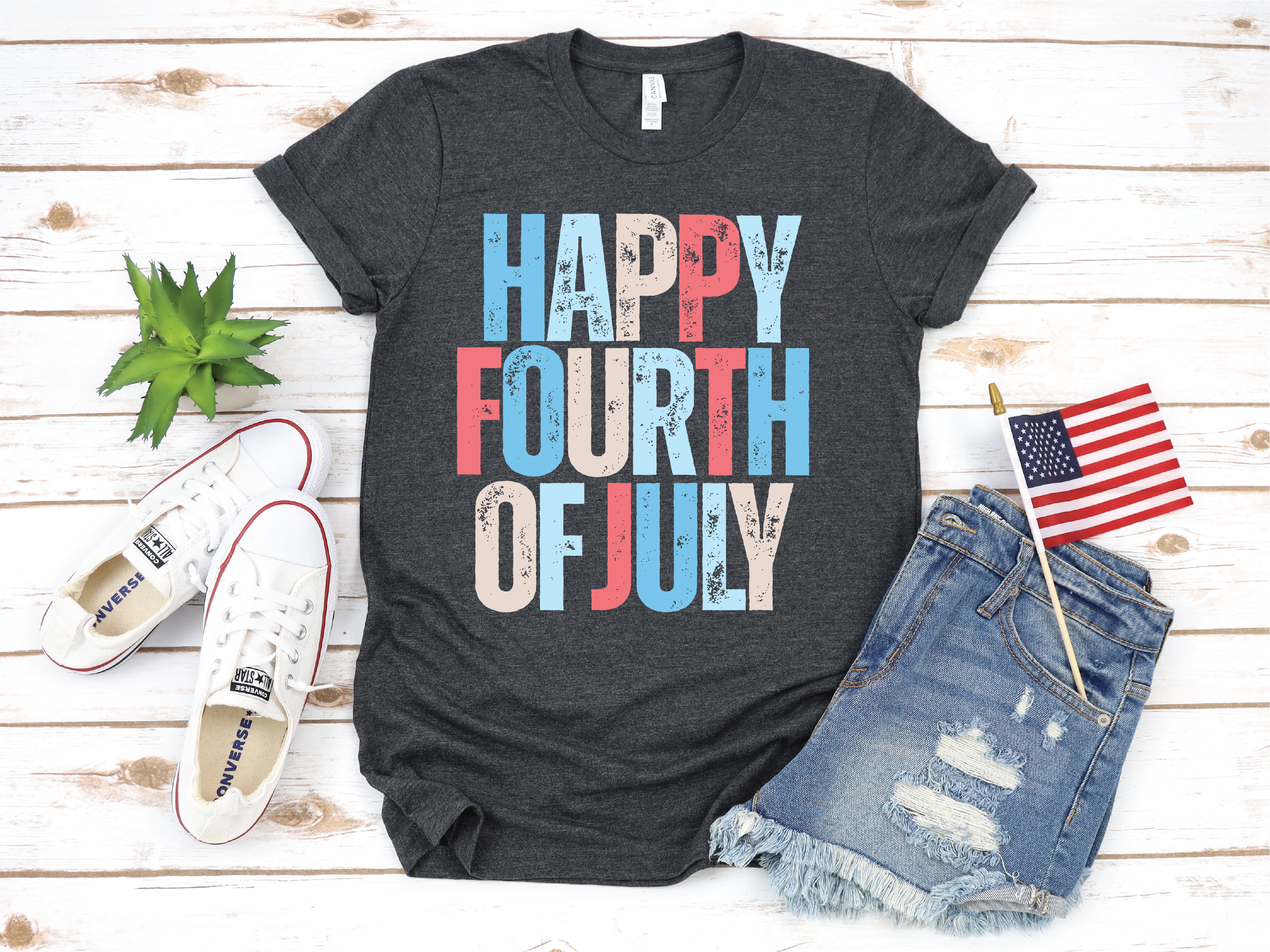 Happy Fourth of July Patriotic Tee