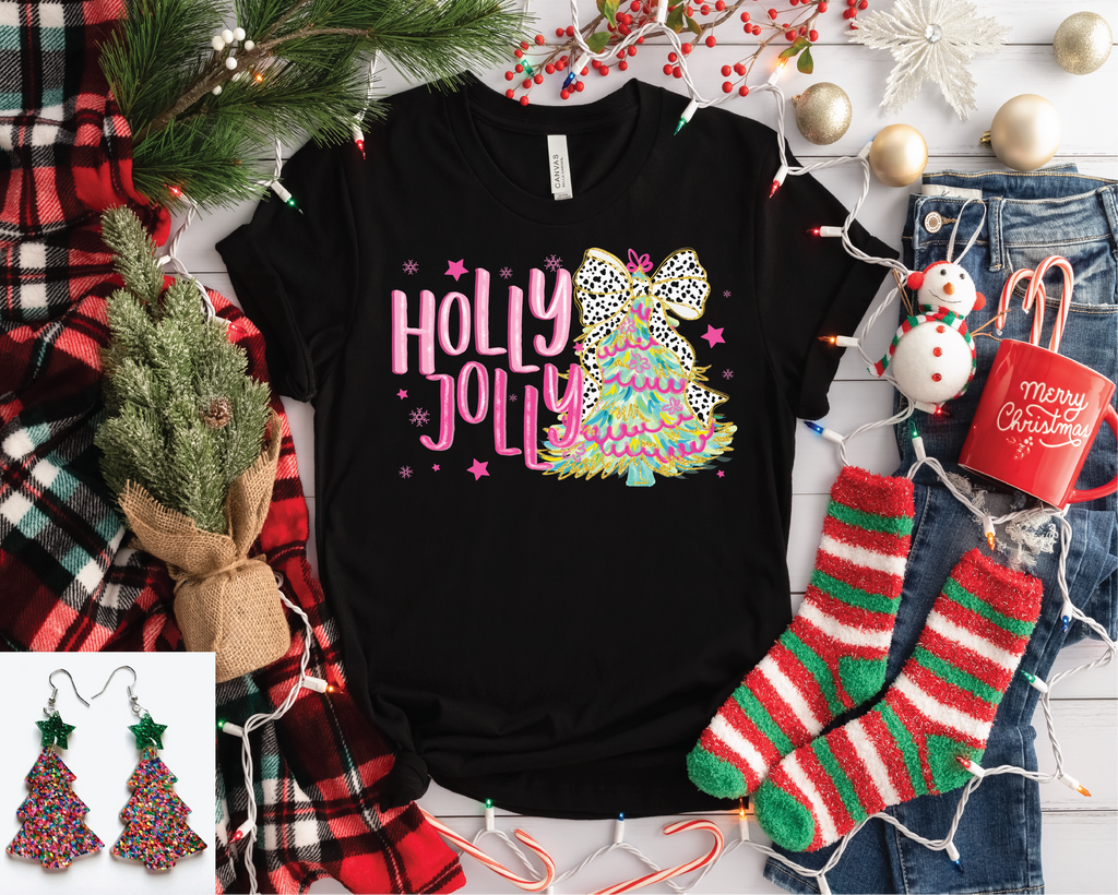 Holly Jolly Black Sweatshirt