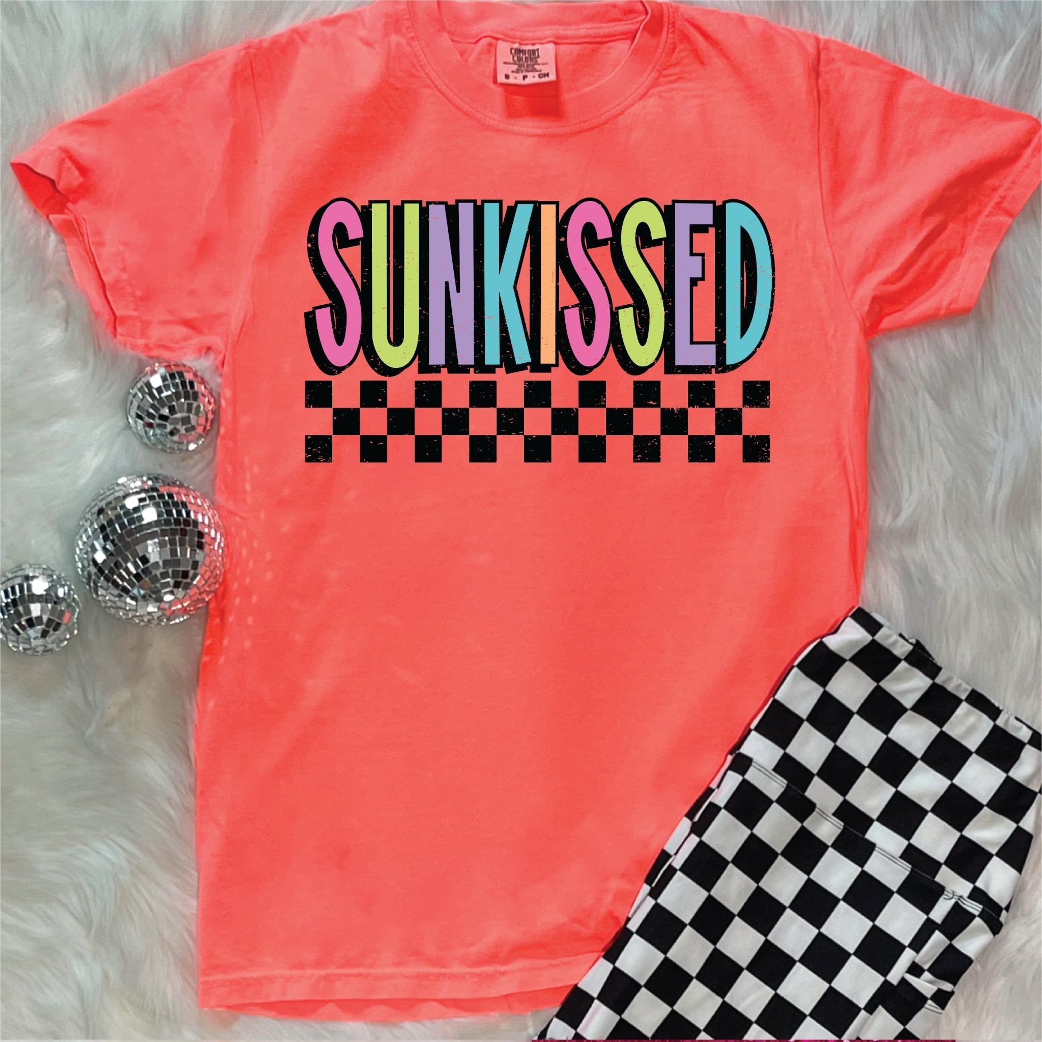 Sunkissed Checkered Summer Tee