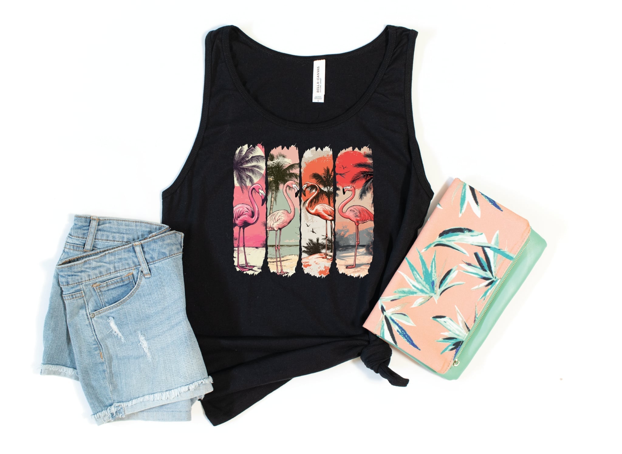 Summer Flamingo Tank Top