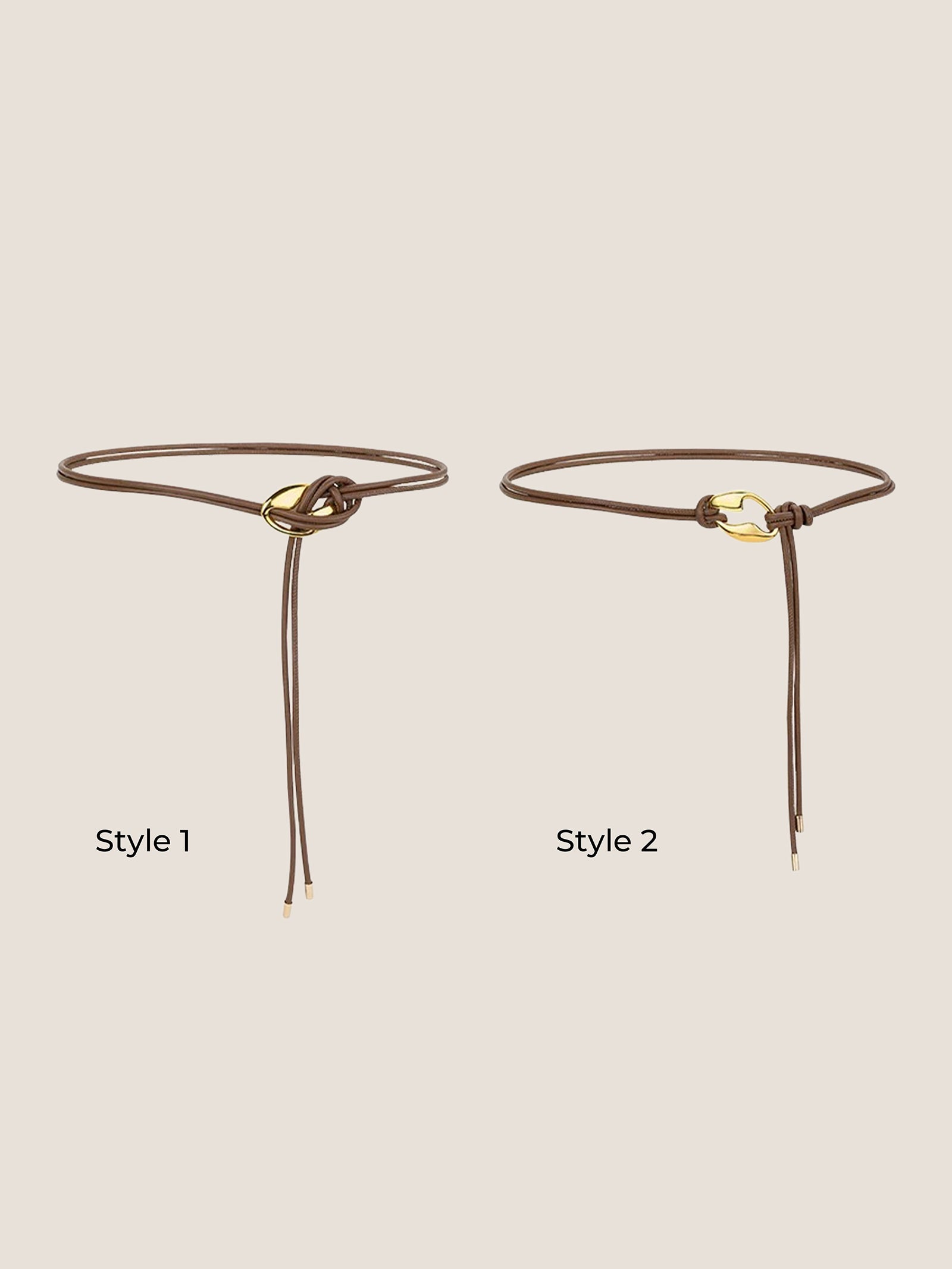 Recycled Leather Belt Versatile Styling Waist Accessory AURELIA