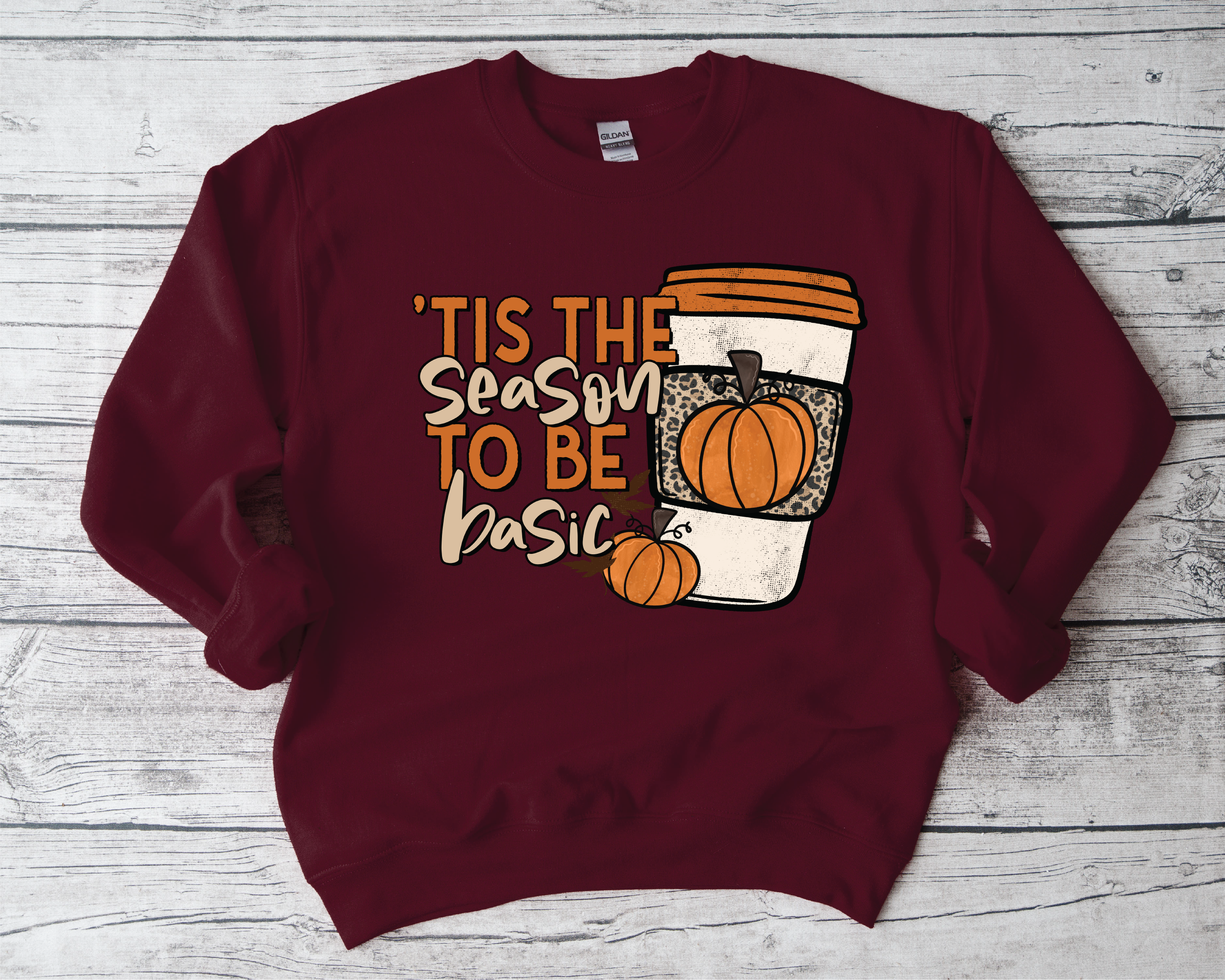 Tis The Season to be Basic Fall Graphic T-Shirt