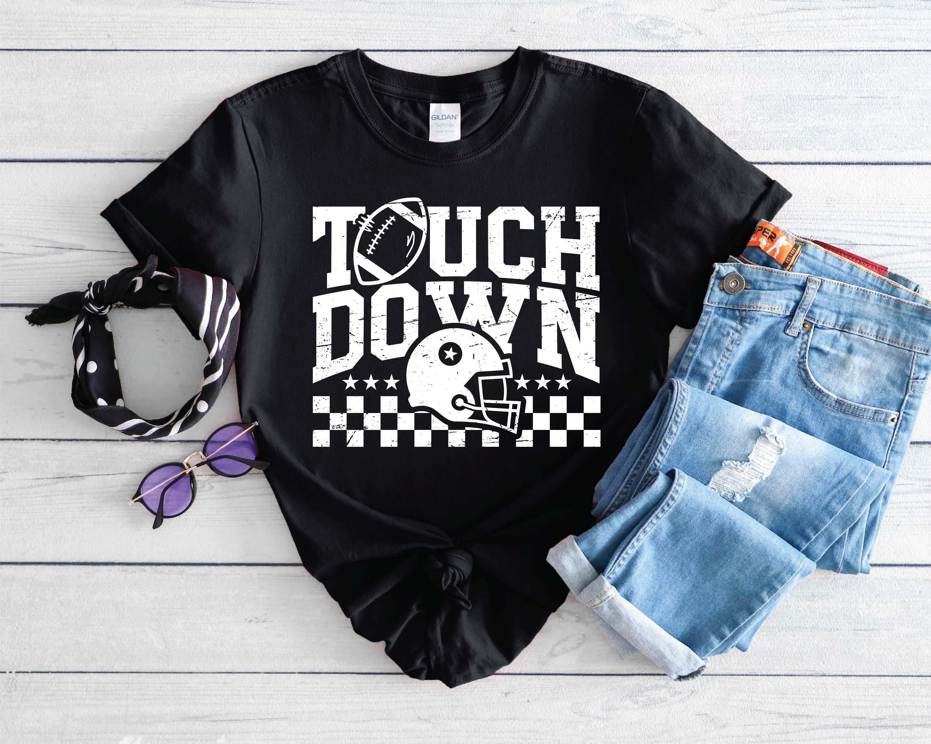 Touchdown Football Graphic T-Shirt