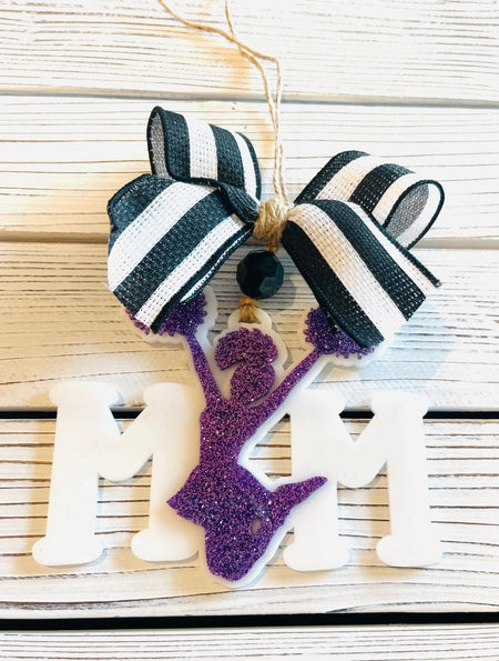 Acrylic Purple Cheer Mom - S. M. & Co.