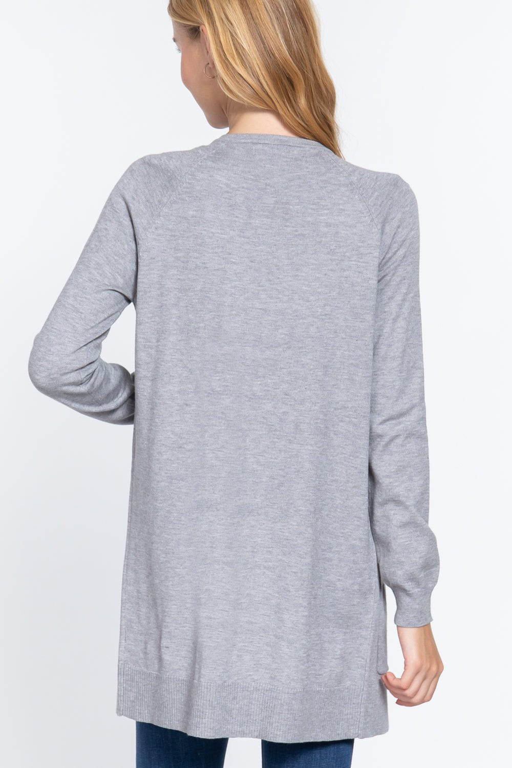 ACTIVE BASIC Open Front Long Sleeve Cardigan - S. M. & Co. Cardigan