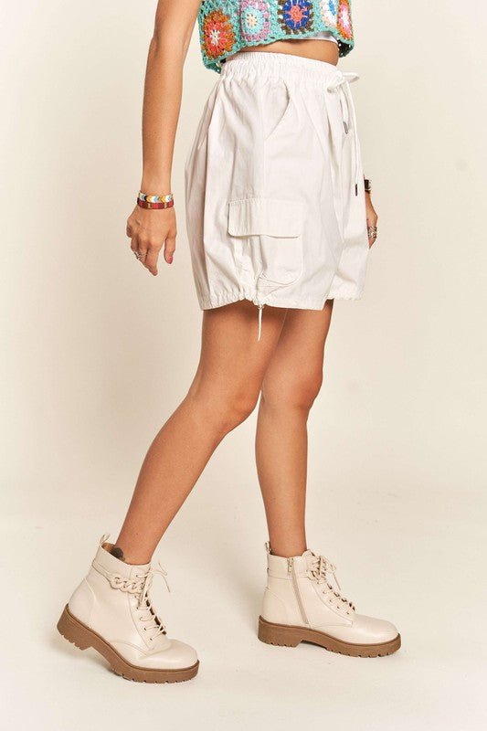 ADORA Drawstring Shorts with Pockets - S. M. & Co.