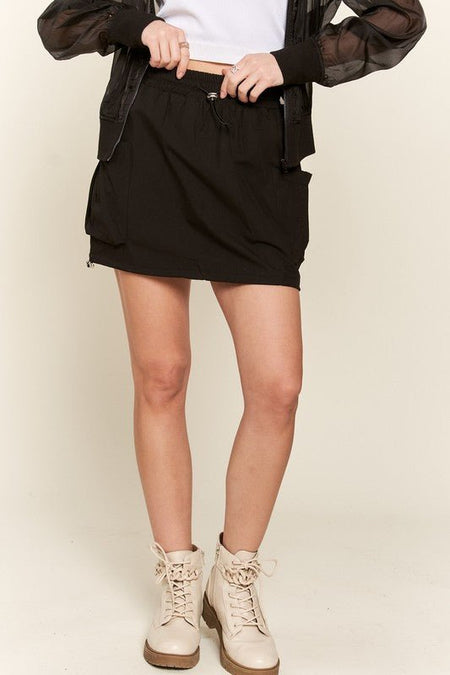 ADORA Drawstring Skort with Pockets - S. M. & Co.