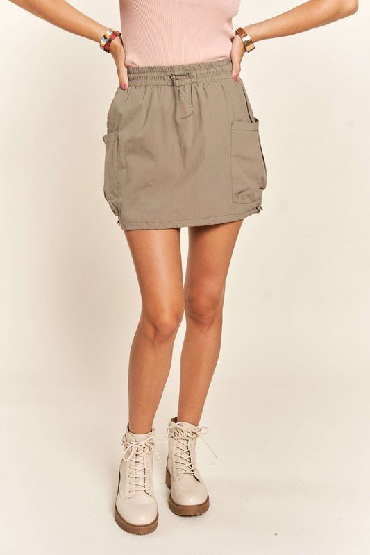 ADORA Drawstring Skort with Pockets - S. M. & Co.