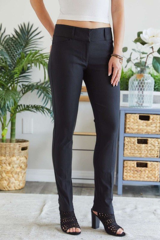 ADORA Mid Rise Skinny Pants - S. M. & Co.