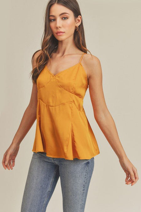 Aemi + Co Tie Back V - Neck Cami - S. M. & Co.