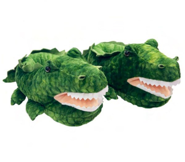 Alligator Hugs - Kids' Cute Plush Animal Slippers - S. M. & Co. Slippers