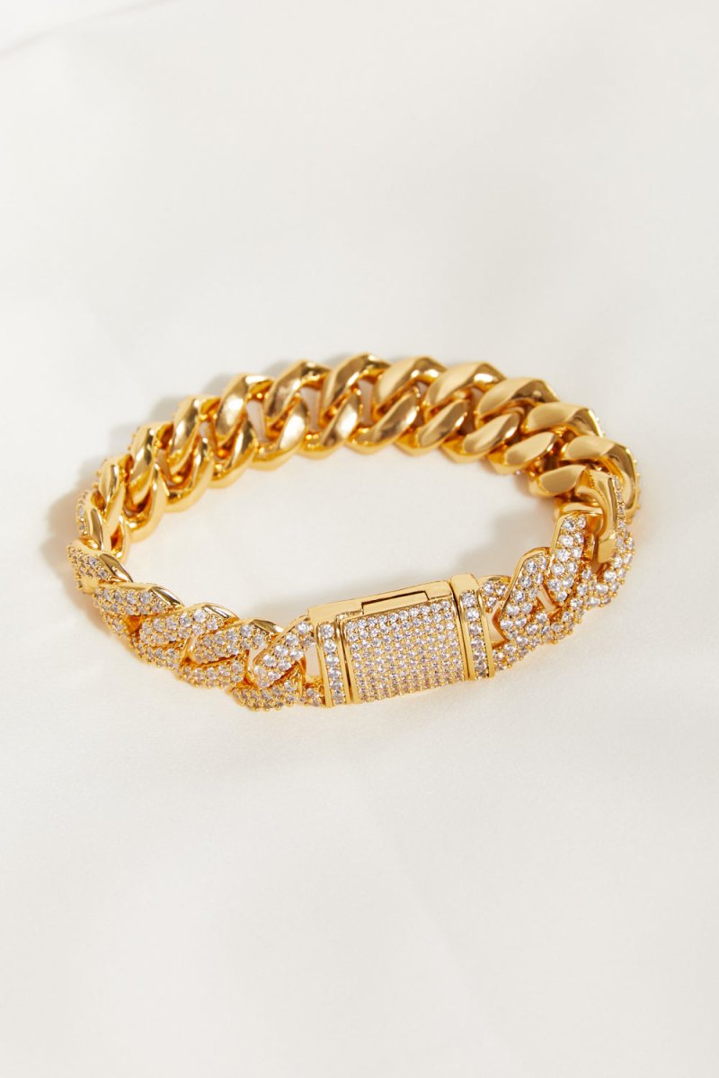 Alloy Inlaid Zircon Bracelet - S. M. & Co.