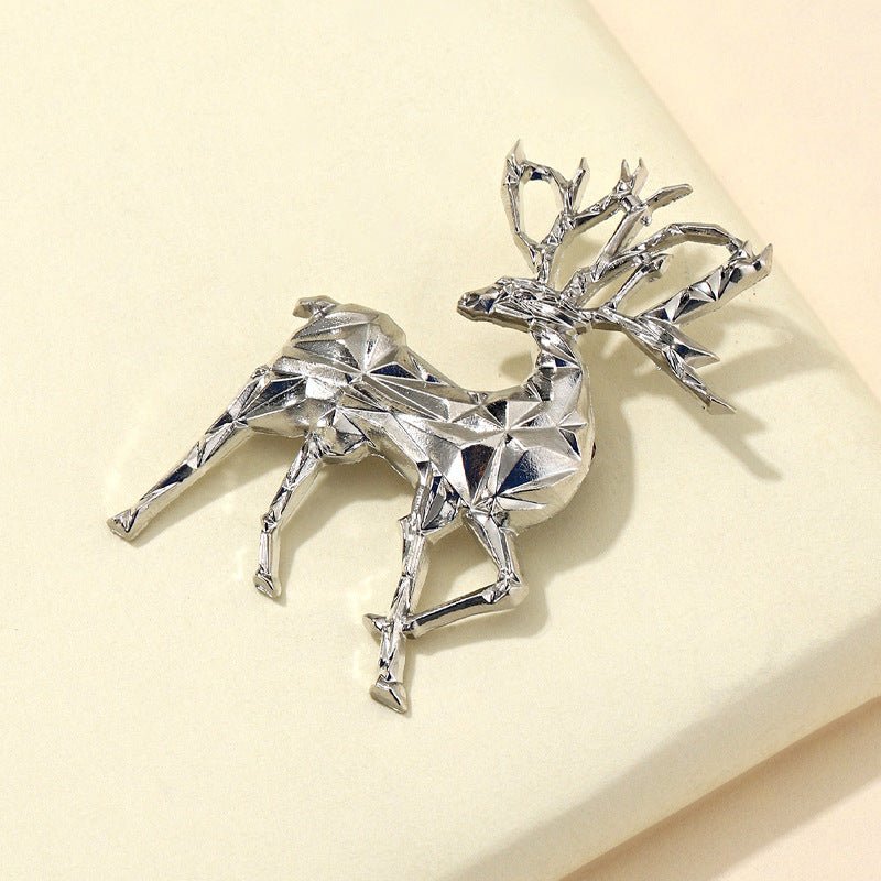 Alloy Reindeer Brooch - S. M. & Co.