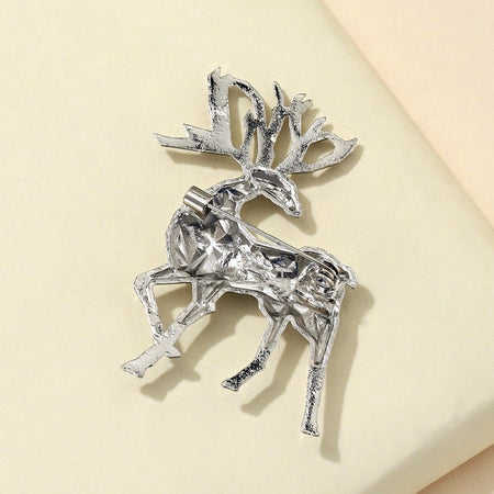 Alloy Reindeer Brooch - S. M. & Co.