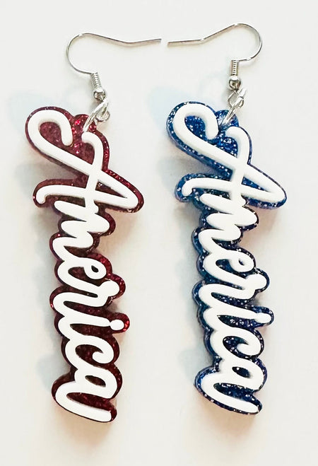 America Earrings - S. M. & Co.