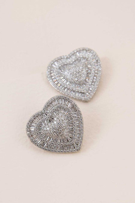 Amiya Heart Post Earrings - S. M. & Co. Earrings