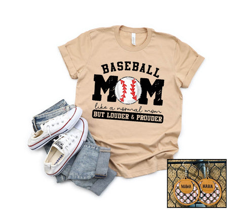 Baseball Mom- Louder & Prouder - S. M. & Co. T-Shirt